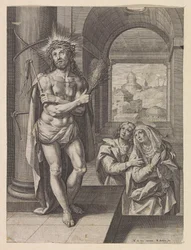Flagellation of Christ with John and Mary