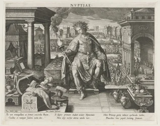 Nuptiae as Personification of Marriage (series title: Principal Activities of a Prince, Schema, seu speculum principum)