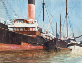 Boats in a Harbor
