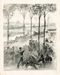 Close combat between French and German
