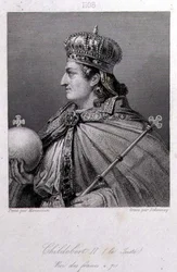 Childebert, King of Austrasia (engraving)