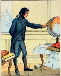 Napoleon Bonaparte, Consults a Globe at the School of Brienne at the Age of 19, from 