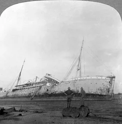 German cruiser sunk off Dar es Salaam, Tanzania, World War I