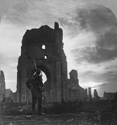 Ruins of Ypres, Flanders, Belgium, World War I