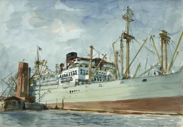 Steam Freighter and Tug