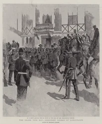 The Grand Prix Day, President Loubet at Longchamps