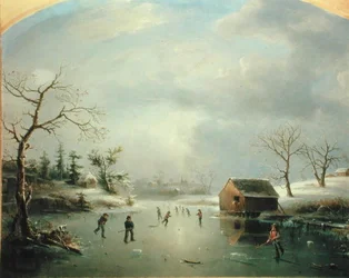 Skating Pond at Morristown, New Jersey