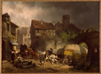Swabian Village Scene
