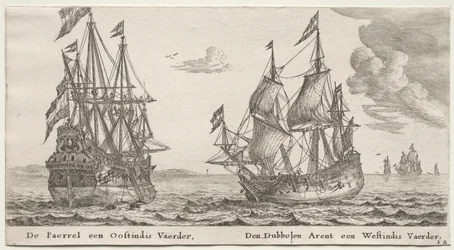 Ships of Amsterdam: The Pearl and East Indiaman, The Double Eagle, a West Indiaman
