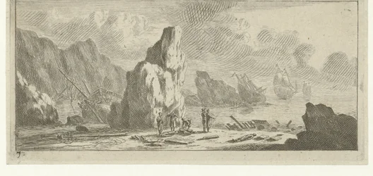 Seascape with Shipwrecked Ships (Various Embarkations and Other Events)