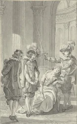 Illustration for the Play Ines de Castro by Rhijnvis Feith