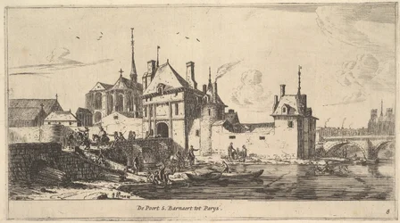 The Entrance Gate of St. Bernard in Paris