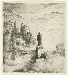Bridge with Statue
