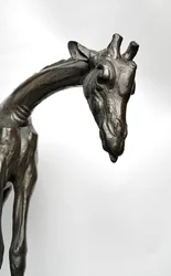 Large Giraffe with Lowered Head