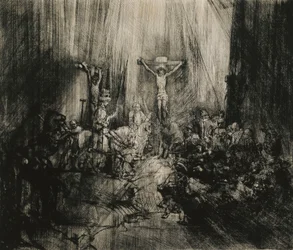 Christ Crucified Between the Two Thieves - "The Three Crosses"