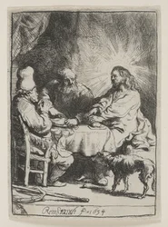 Christ at Emmaus: The Smaller Plate
