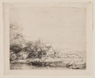 Landscape with a Cow Drinking