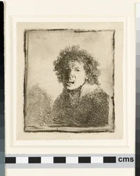 Self-portrait Open Mouthed