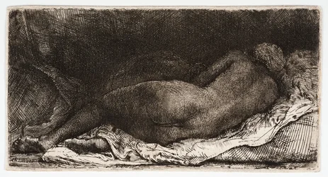 The Naked Woman, Sleeping with Her Buttocks in the Wind
