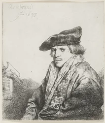 Young Man in a Velvet Cap with Books Beside Him