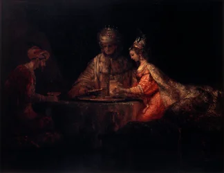 Ahasuerus, Haman and Esther, 1660