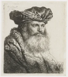 Bearded Man in a Velvet Cap with a Jeweled Clasp