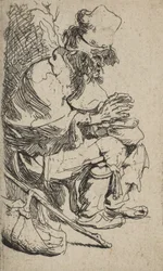 Beggar Seated Warming His Hands at a Chafing Dish