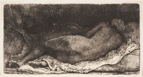 Black African Girl Lying Down