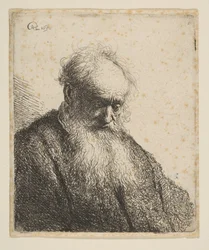Bust of an Old Man with Flowing Beard