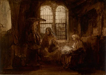 Christ Conversing with Martha and Mary, ca 1652
