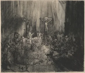 Christ Crucified Between the Two Thieves (The Three Crosses)