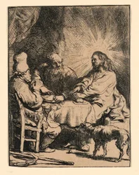 Christ at Emmaus: The Smaller Plate