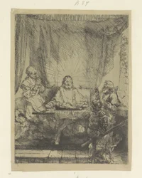 Christ at Emmaus: Large Plate (Collection of Eighty-Five Original Prints series)