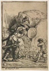 David and Goliath, 1655
