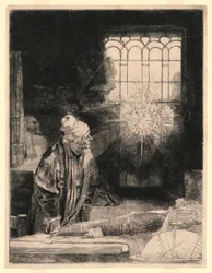Faust in His Study, Watching a Magic Disc