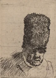 Head of an Old Man in High Fur Cap