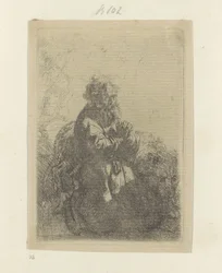 Hieronymus Kneeling in Prayer, Looking Down