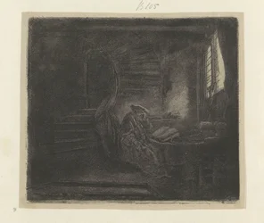 Hieronymus in a Dark Study Room