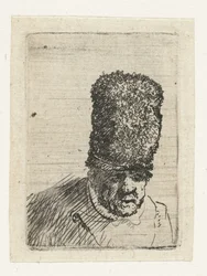 Head of an Old Man with High Fur Cap