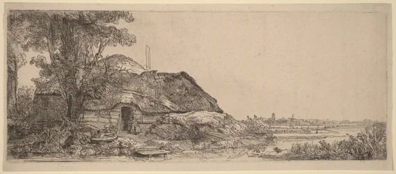 Landscape with a Cottage and a Large Tree