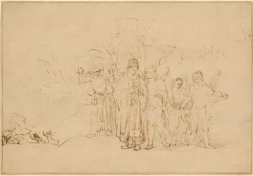 Lot and His Family Leaving Sodom
