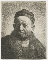Man wearing a close cap: bust (the artist