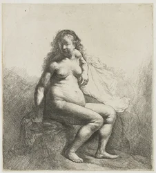 Naked Woman on a Mound