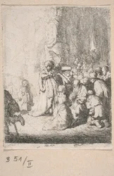 Presentation in the Temple with Angel (small plate)