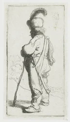 Polander Leaning on a Stick