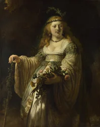 Saskia van Uylenburgh in Arcadian Costume, 1635
