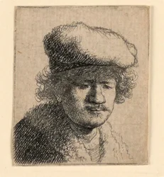 Self Portrait with Cap Pulled Forward