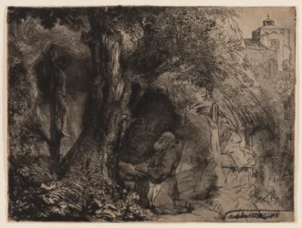 St. Francis Beneath a Tree Praying
