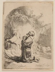 St. Jerome Praying: Arched