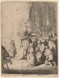 The Presentation in the Temple with the Angel (Small Plate)